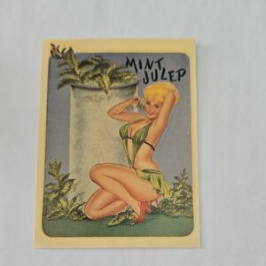 Vintage Glamour Girl Serirs Decal Mint Julep Green